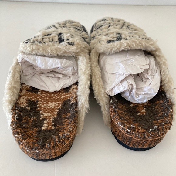 Free People Textile Damon Cozy Boho Mules Sz 36 - Picture 3 of 4